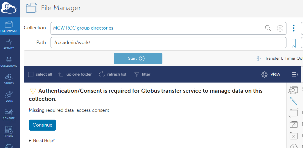 Consent Required Prompt